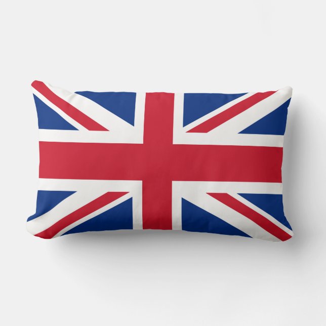 UK Britain Royal Union Jack Flag Lumbar Pillow (Front)
