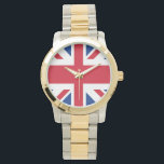 UK Britain Royal Union Jack Flag Watch<br><div class="desc">The Union Jack or Union Flag is the national flag of the United Kingdom UK. The flag also has an official or semi-official status in some other Commonwealth realms; for example, it is, by parliamentary resolution, an official flag in Canada and known there as the Royal Union Flag. It is...</div>