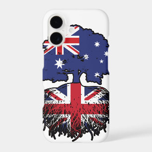 UK British Australian Australia Tree Roots Flag