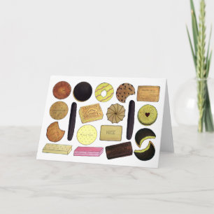 UK British Biscuits Shortbread Rich Tea Digestives Card