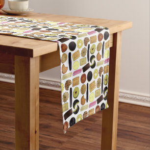 UK British Biscuits Shortbread Rich Tea Digestives Medium Table Runner