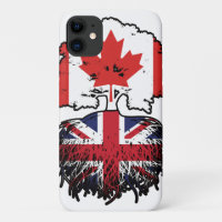 UK British Canadian Canada Tree Roots Flag
