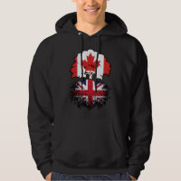 UK British Canadian Canada Tree Roots Flag