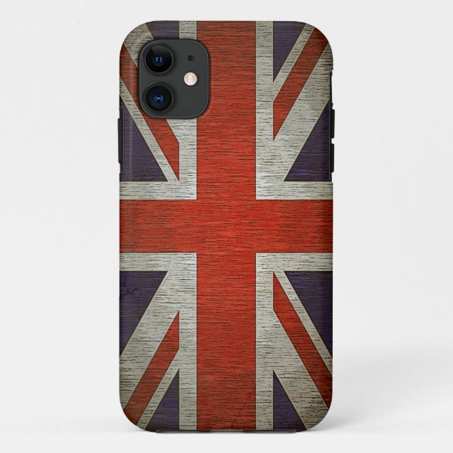 UK British Flag Coque-Mate ID iPhone 5 Coque (Dos)
