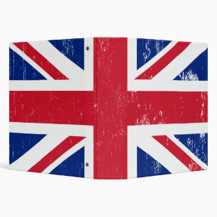 UK British Great Britain England English Flag Binder