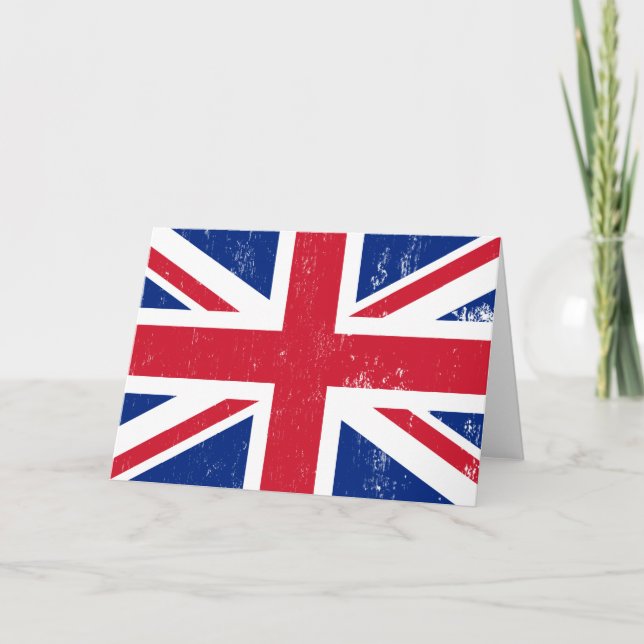UK British Great Britain England English Flag Card (Front)