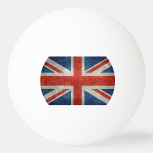 UK British Union Jack flag retro ping pong ball