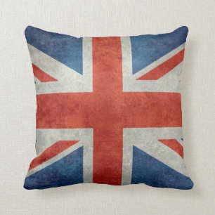 UK British Union Jack  flag retro style pillow