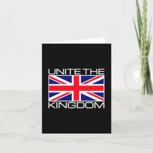 Uk British Union Jack Flag Unite The Kingdom Card
