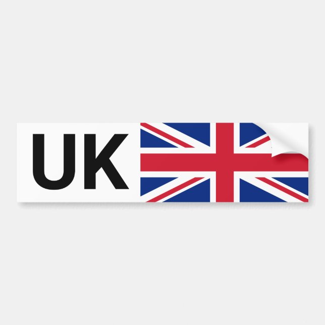 UK Car Sticker & British travel abroad /decal (Front)