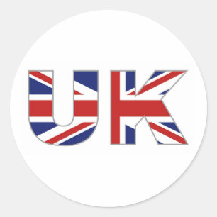 Uk Classic Round Sticker