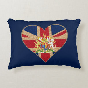 UK COA Heart Decorative Pillow