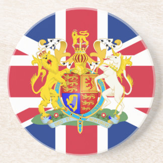 UK Coat of Arms & Flag Coaster