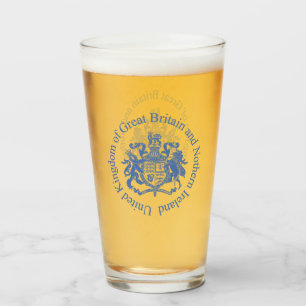 UK coat of arms Glass