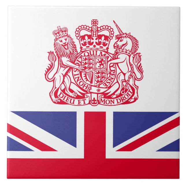 UK coat of arms Tile (Front)