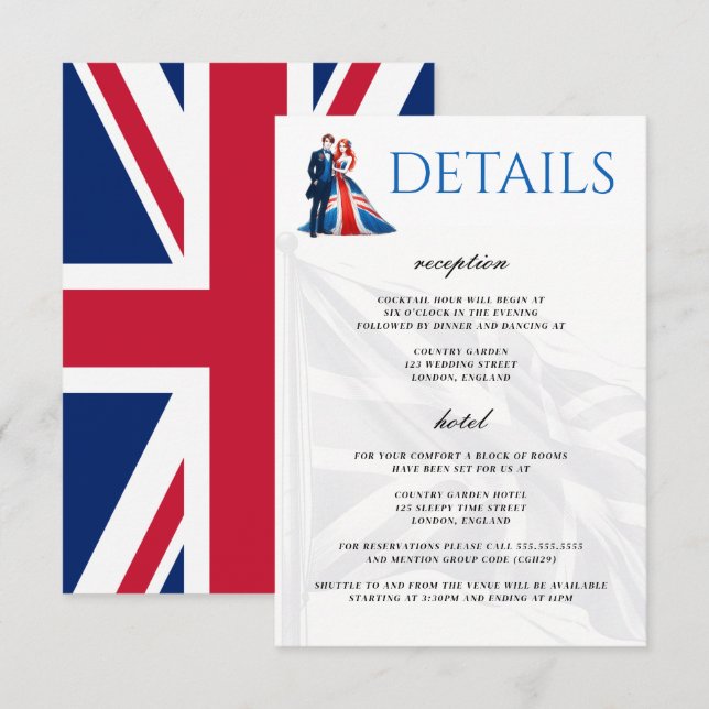UK Couple Enclosure Card (Front/Back)