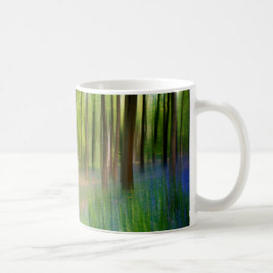 UK England Bluebell Oak Woodland in Springtime Coffee Mug