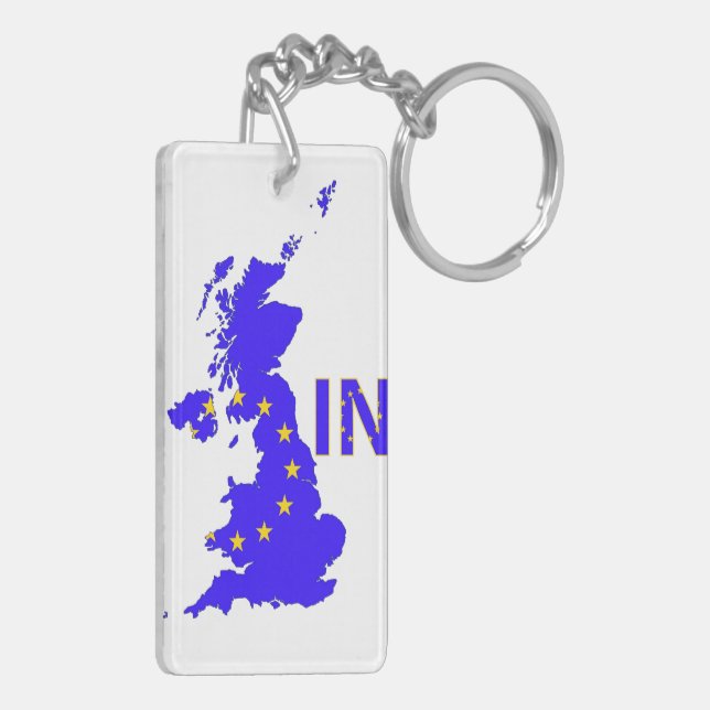 UK – EU membership referendum 2016 Keychain (Back Left)