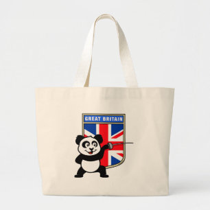 UK Fencing Panda Large Tote Bag
