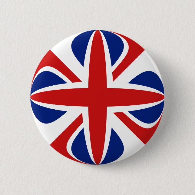 UK Fisheye Flag Button (Front)