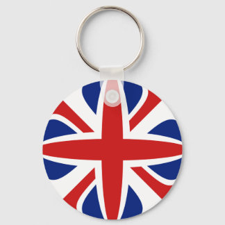 UK Fisheye Flag Keychain
