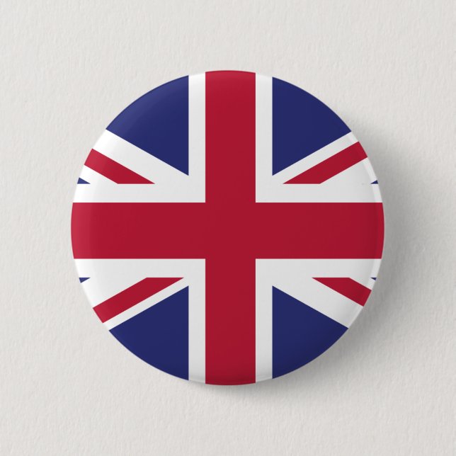 Uk Flag 2 Inch Round Button (Front)
