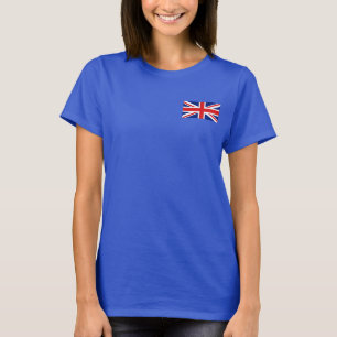 UK Flag and Map dk T-Shirt
