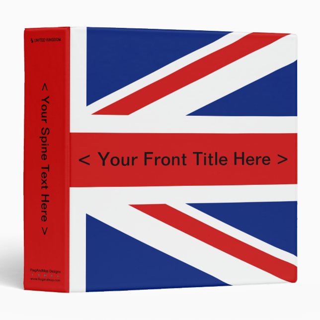UK Flag Binder (Front/Spine)