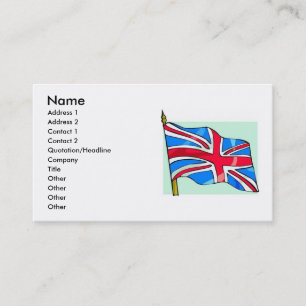 UK Flag Business Card