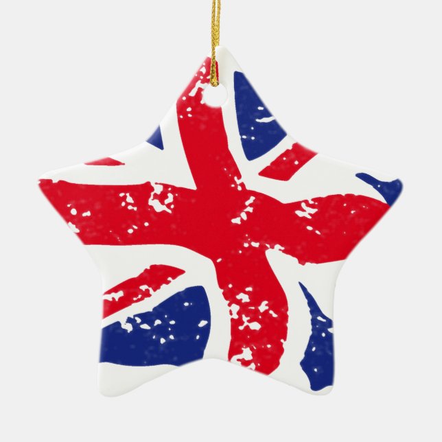 UK Flag Ceramic Ornament (Front)