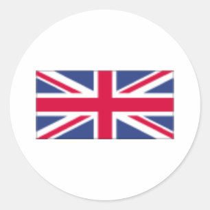 Uk Flag Classic Round Sticker