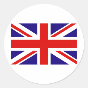 UK Flag Classic Round Sticker