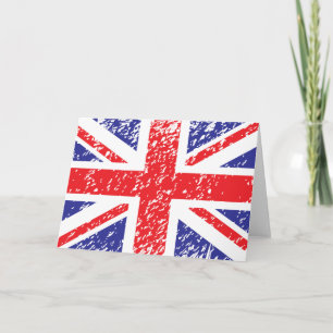 UK Flag Happy Holidays Card / Add Your Text