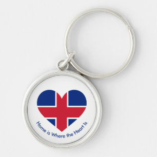 UK Flag Heart - British Love Gift Keychain
