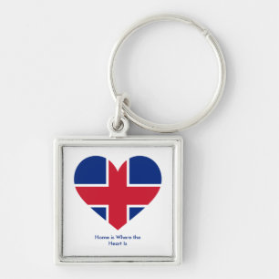 UK Flag Heart - British Love Gift Keychain
