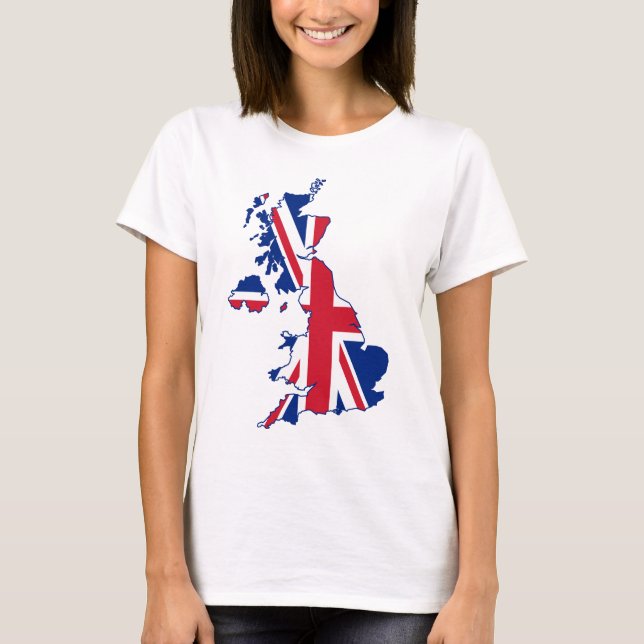 UK Flag Map T-Shirt (Front)