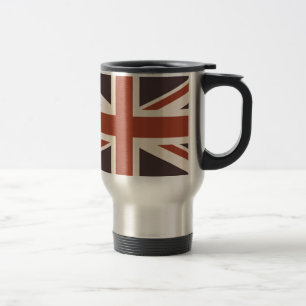 UK Flag - Retro Travel Mug