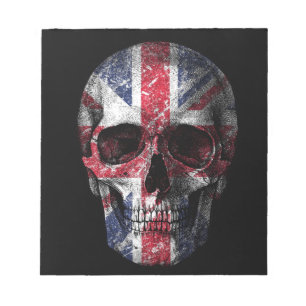 UK flag skull Notepad