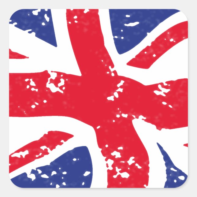 UK Flag Square Sticker (Front)