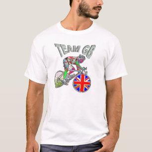 UK flag team GB cycling champions tshirt