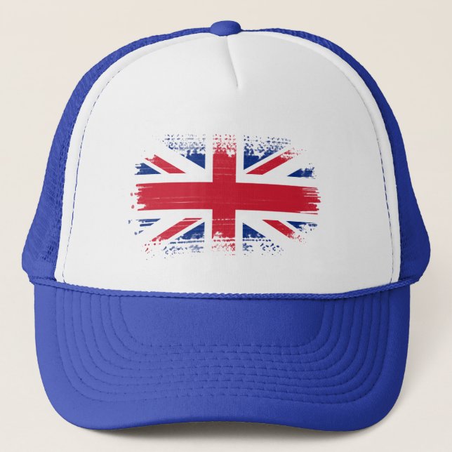 UK flag  Trucker Hat (Front)