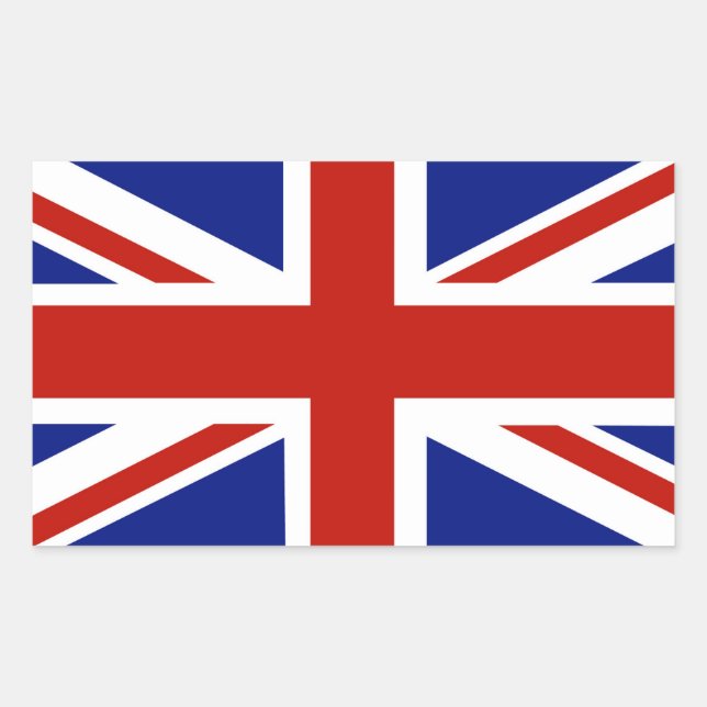UK Flag, Union Jack Sticker (Front)