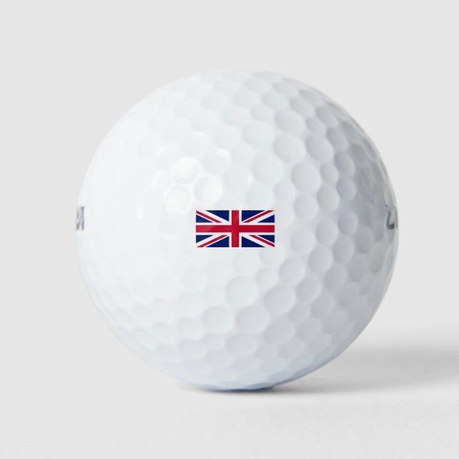 Uk Flag-United Kingdom-England-Union Jack Golf Balls (Front)