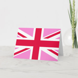 UK Gay Pride (Pink Union Jack) (Gay British Flag) Card