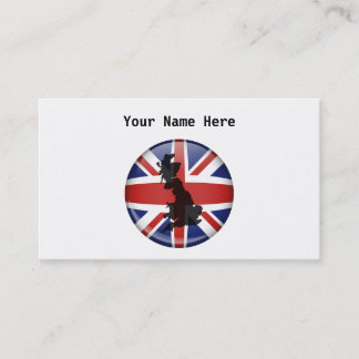 UK Globe, Your Name Here Business Card