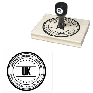 UK Image Premium Look Reliable Manganese Blue Ink  Rubber Stamp