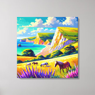 uk Jurassic coast canvas print
