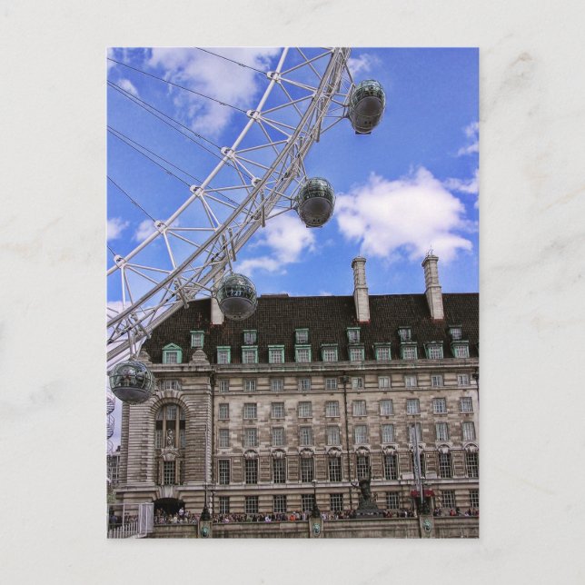 (UK) LONDON EYE views Postcard (Front)