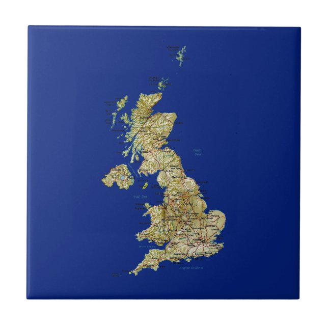 UK Map Tile (Front)