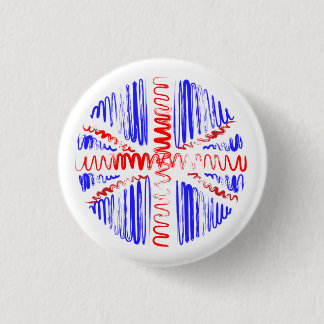UK on White 1 Inch Round Button